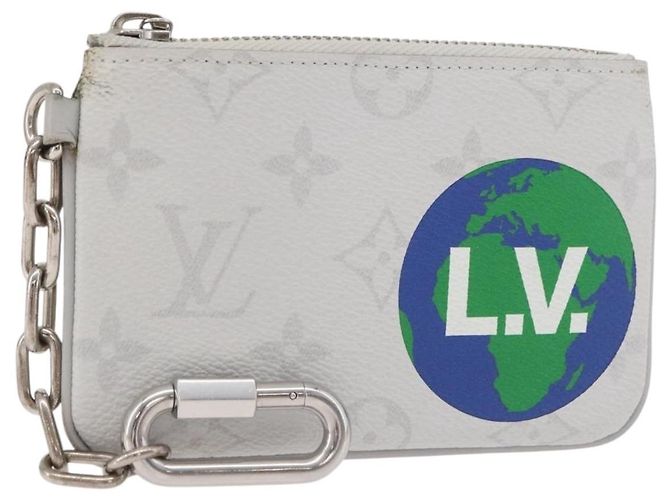 LOUIS VUITTON Monogram Zippe do Pouch PM Pochette Bianca M67809 LV Auth BA13233 Bianco Monogramma