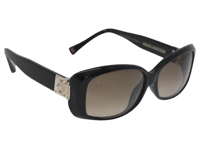 Gafas de sol LOUIS VUITTON Spson de plástico Negro LV Auth BA13232