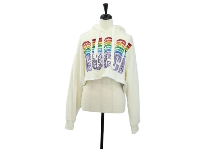 GUCCI Parker Cotton XXS White Auth 182060M Weiß