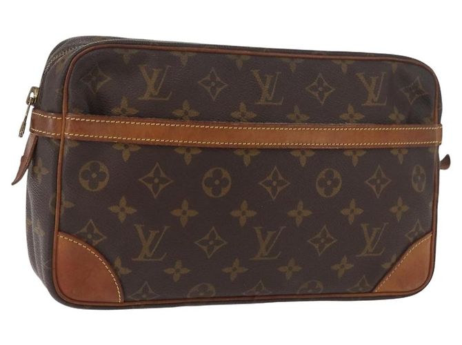 LOUIS VUITTON Monogram Compiegne 28 Clutch Bag M51845 LV Auth BA13159 Monograma