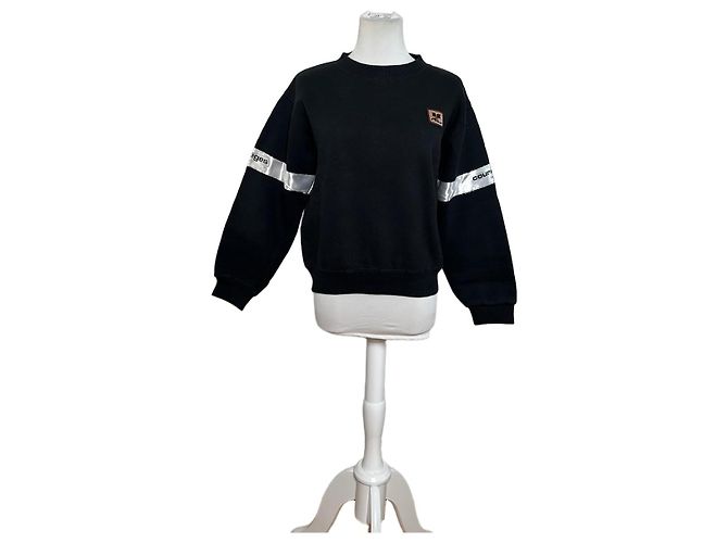 Vintage Courreges Cotton Blend Sweatshirt Black M