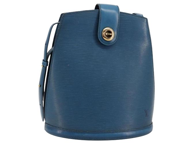 LOUIS VUITTON Epi Cluny Shoulder Bag Blue M52255 LV Auth 181611