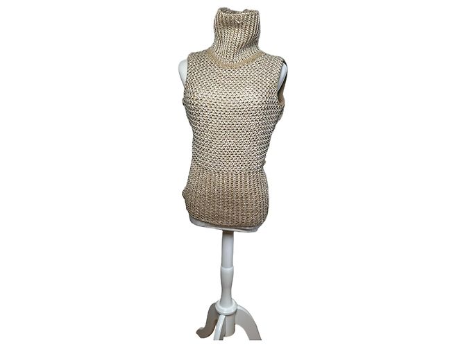 Vintage MCM Strickweste Creme Beige M