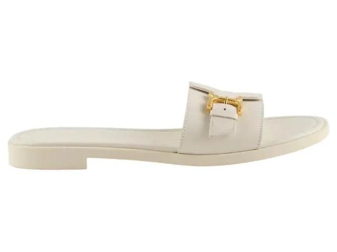Chloé Sandali bianchi Bianco Pelle