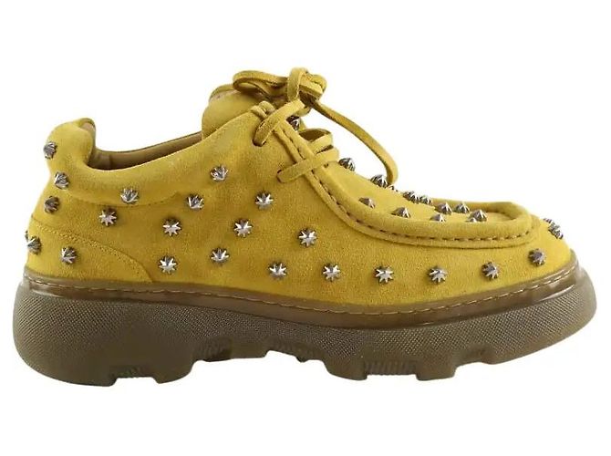 Burberry Scarpe con lacci gialle Giallo 