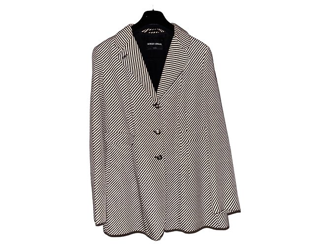 Giacca Blazer Vintage Giorgio Armani Nero Bianco