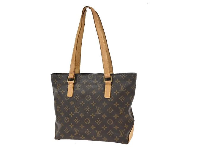 Louis Vuitton Cabas Mezzo Monogram Canvas Castaño