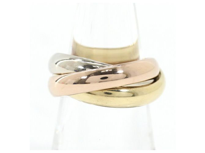 Anello Cartier Trinity in oro rosa bianco e giallo D'oro