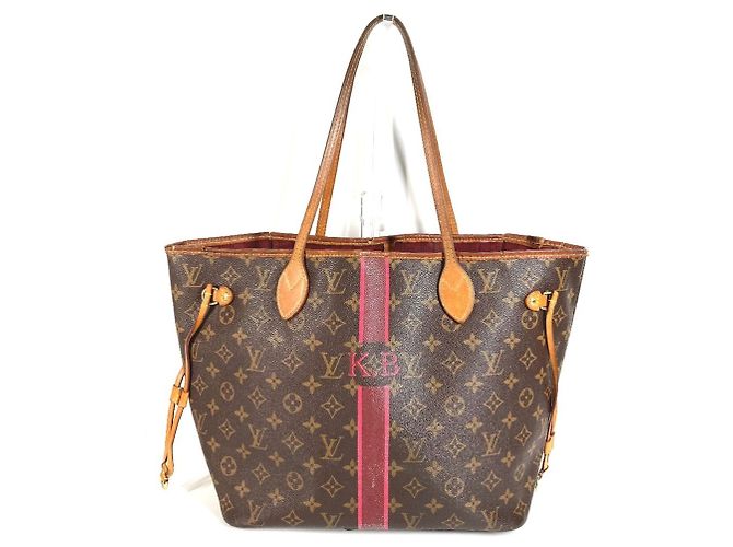 Sac cabas Louis Vuitton Monogram Neverfull MM Marron