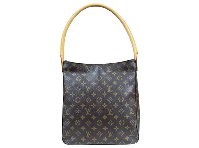 Sac à épaule Louis Vuitton Looping GM Monogram Marron