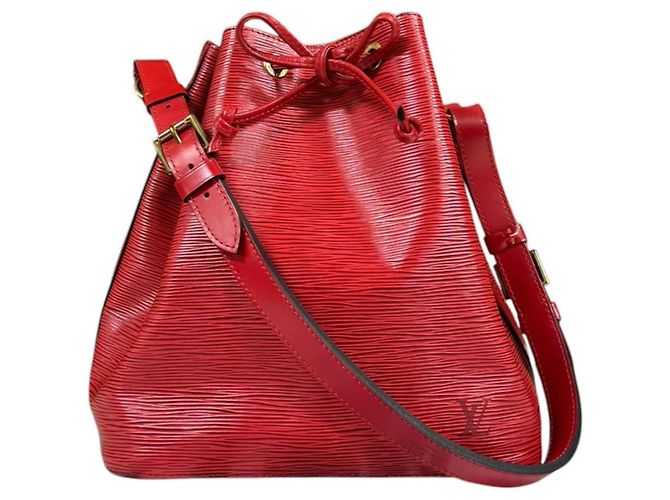 Noe Borsa a Spalla Louis Vuitton Petit Noé Epi Rosso