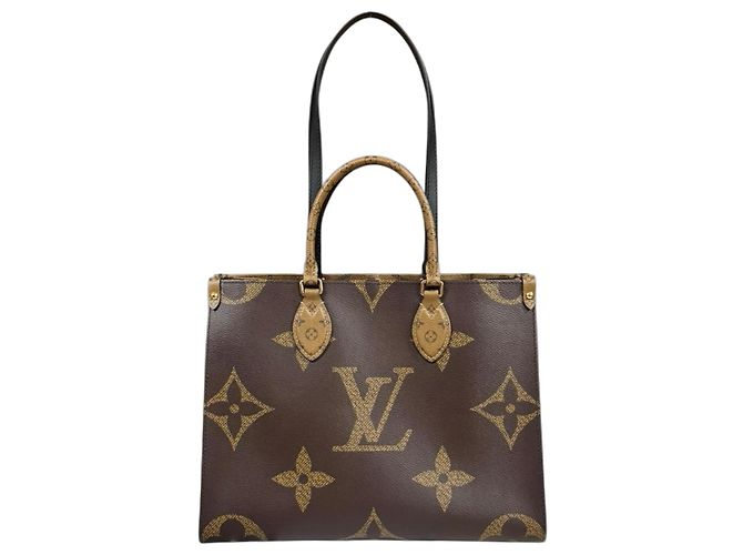 Sac cabas Louis Vuitton OnTheGo MM Monogram Giant Marron