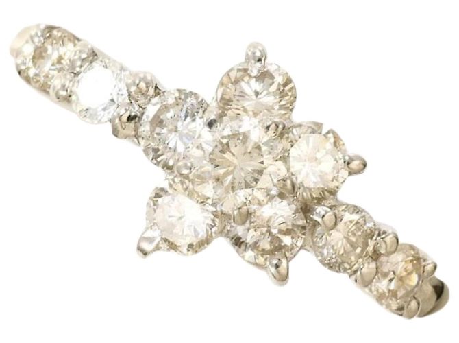 Autre Marque Platinring mit Diamant 