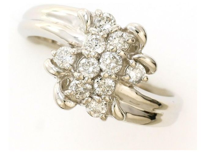 Autre Marque Platinring mit Diamant 