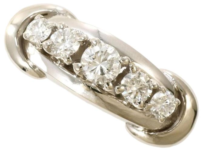 Autre Marque Platinring mit Diamant