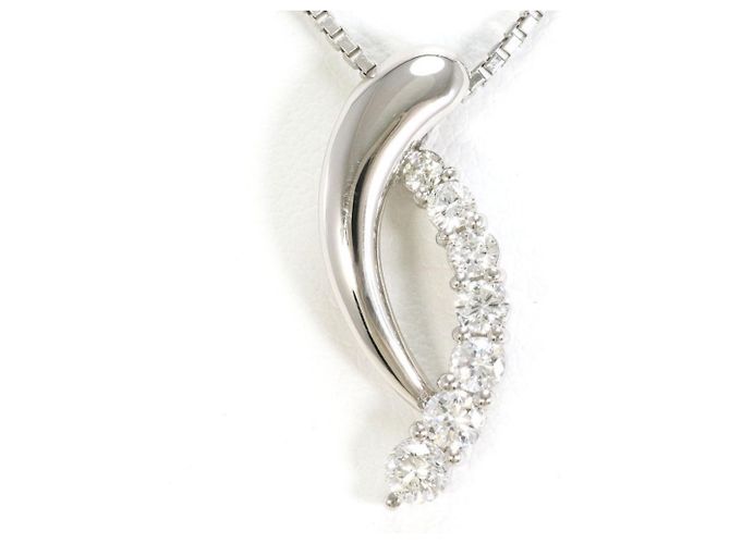 Autre Marque Colar de platina PT900 com diamante