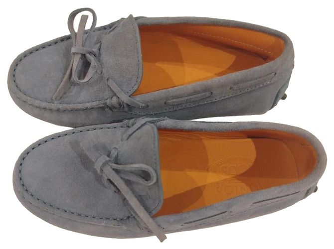 Mocassini Tod's per bambini in scamosciato blu