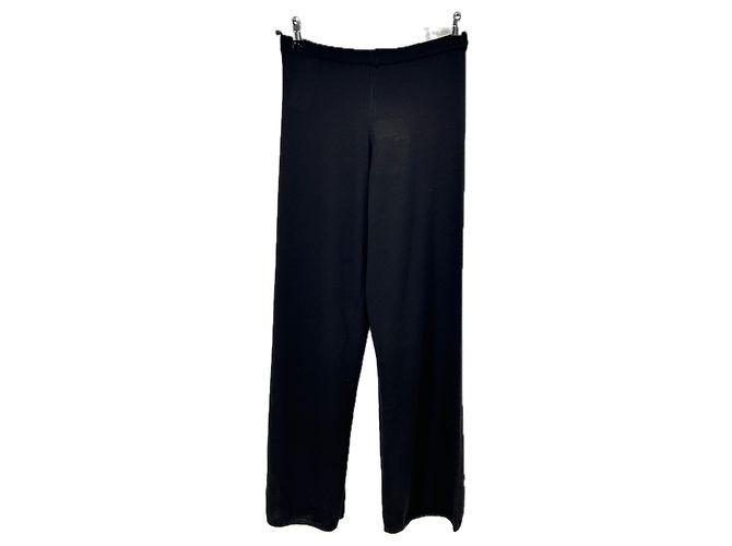 Autre Marque Calça de lã preta Preto