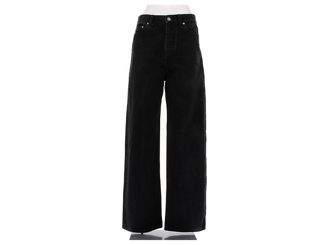 Calças de ganga Dior pretas de algodão Preto