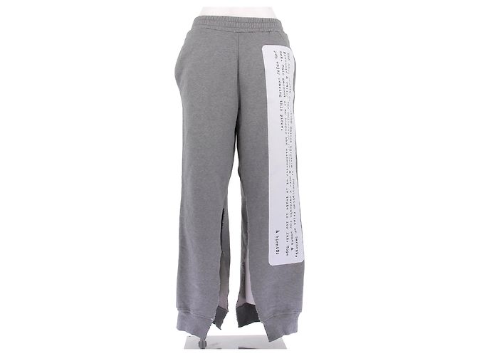 Pantalones de jogging grises Mm6 de algodón