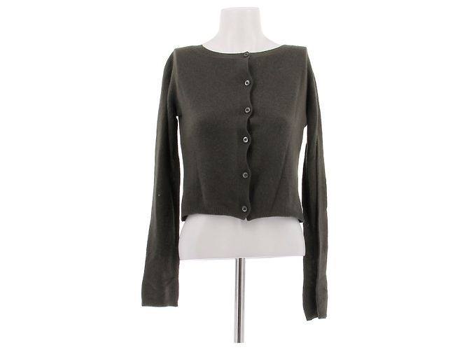 Prada Cardigan aus Wolle Grün Größe 38