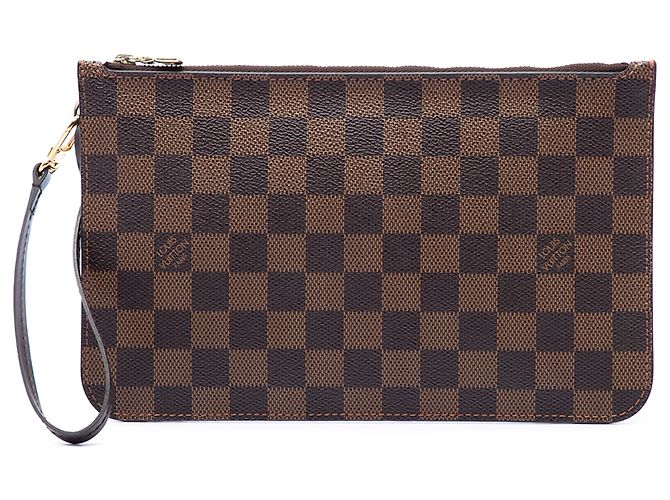 Louis Vuitton Brown Damier Ebene Neverfull MM Pouch