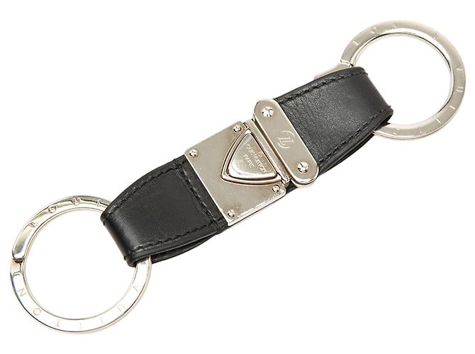 Portachiavi Valet Ring in pelle nera Louis Vuitton Nero