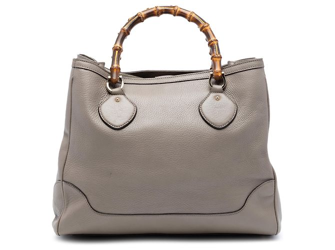 Tote Gucci Diana em couro de bezerro bambu marrom Taupe