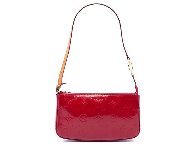 Louis Vuitton Pochette Accessoires em Monogram Vernis rosa