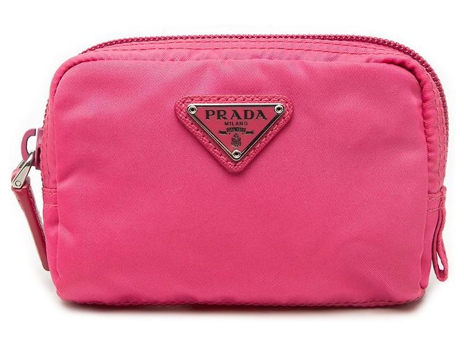 Prada Pink Tessuto Cosmetic Pouch