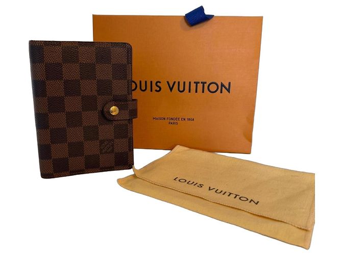 Louis Vuitton Damier Ebene PM Agenda Organizer Brown