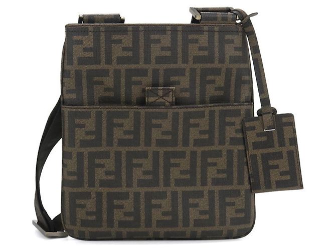 Borsa a tracolla Fendi marrone
