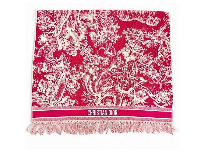 Asciugamano in cotone bordeaux Christian Dior Bordò