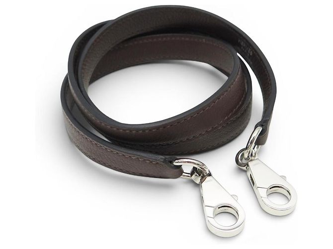 Hermès NEW HERMES SHOULDER STRAP FOR KELLY BAG IN EPSON LEATHER BROWN
