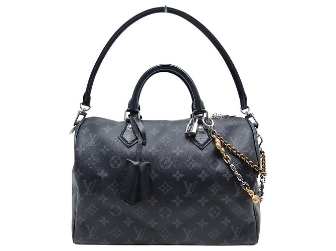 NUEVO BOLSO LOUIS VUITTON SPEEDY SOFT 30 MONOGRAM ECLIPSE CANVAS M15102 Gris antracita