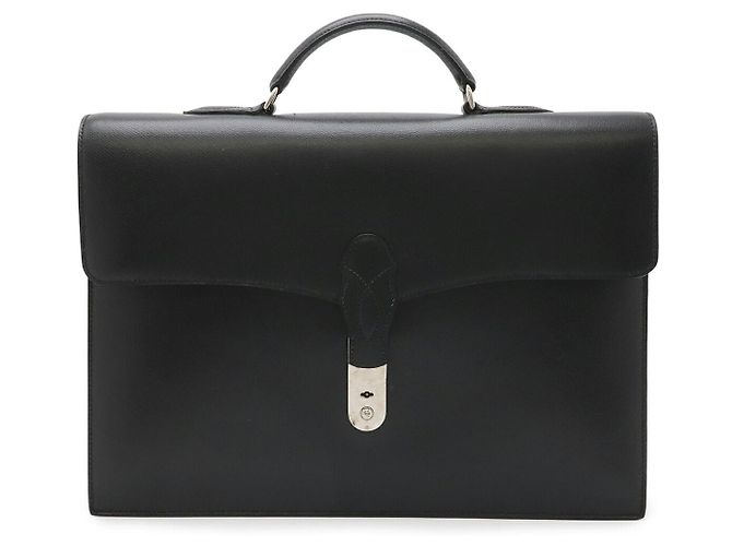 Hermès Pasta de couro Teril Hermes Preta Preto