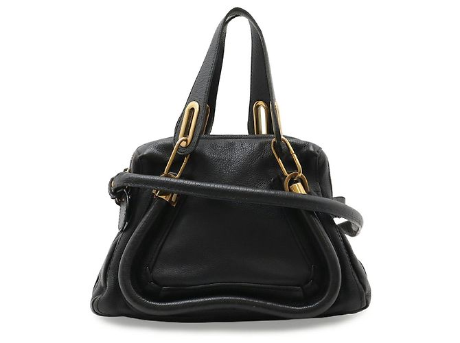Chloé Chloe Paraty 2WAY Leder-Tote-Bag Schwarz