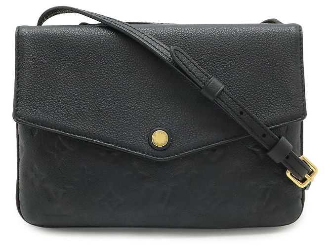 Borsa a tracolla Louis Vuitton Monogram Empreinte Twice Nero