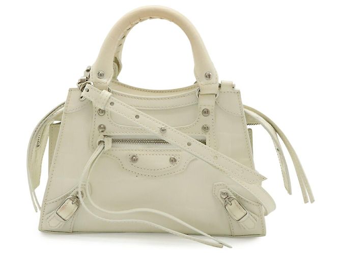 Balenciaga Neo Classic City Mini Handtasche Weiß