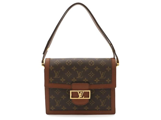 Louis Vuitton Monogram Sac Dauphine Bolsa de Ombro 2WAY Preto