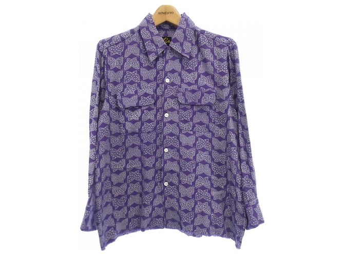 Autre Marque Camisa Needles Blanco Púrpura