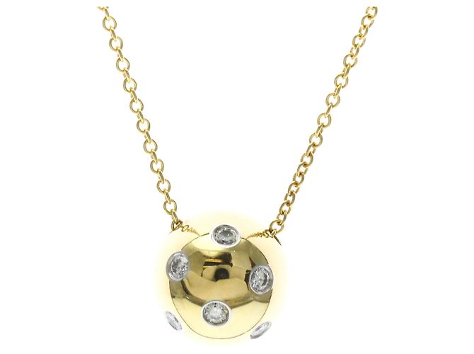 Tiffany & Co Collier Tiffany Dots Ball Doré