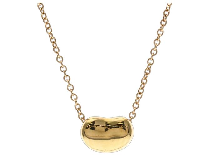 Elsa Peretti Tiffany & Co Colar Tiffany Bean em ouro rosa Dourado