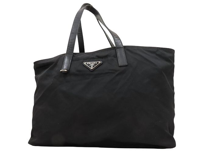 Prada Bolso Tote Nylon Negro