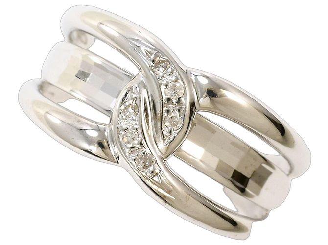 Autre Marque 14K Weißgold Diamantring Golden