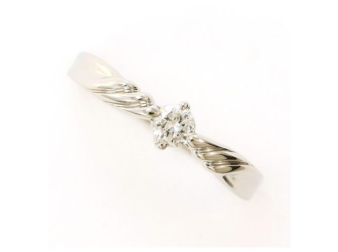Autre Marque Platinring mit Diamant 