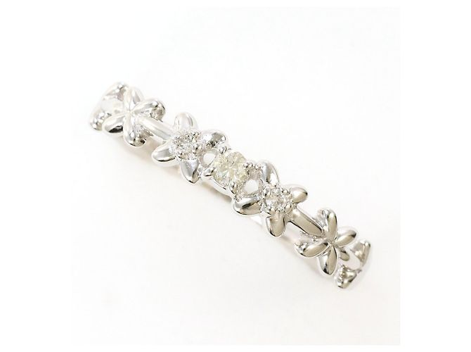 Autre Marque 14K Weißgold-Ring mit Diamant Golden