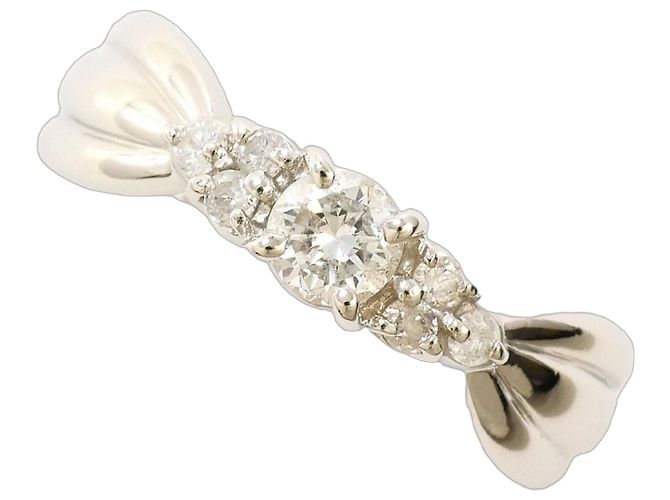 Autre Marque PT900 Platinring mit Diamant