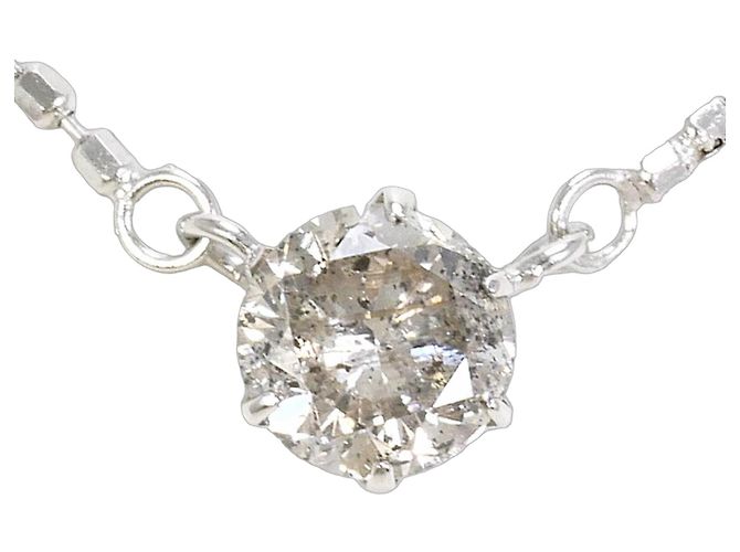 Autre Marque Collana in oro bianco 10K e diamanti D'oro