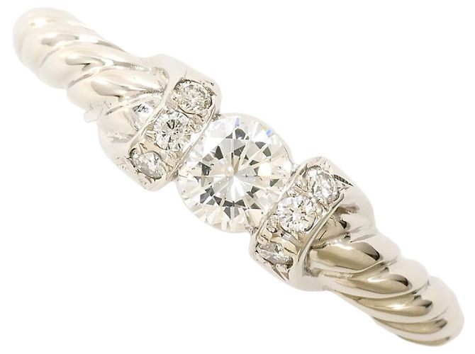 Autre Marque Platin-Diamant-Ring